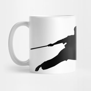 Wushu Wind Force Blow Silhouette Mug